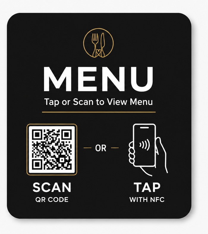 NGTAPZ digital menu card